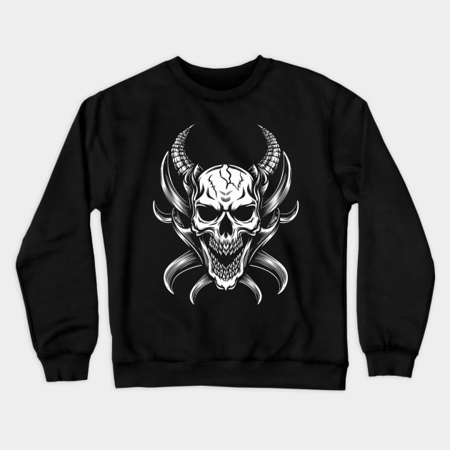 Dragon Skull Play Swift Crewneck Sweatshirt by Aldrvnd